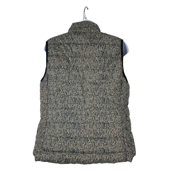 Rafaella Sport Herringbone Puffer Vest With Stand Collar & Zip Closure Medium - Picture 4 of 8